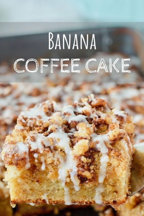 The Best Coffee Cake, Best Coffee Cake, Banana Coffee Cake, Cake Recipes Easy, Banana Coffee Cakes, Crumb Coffee Cakes, Coffee Cake Recipes Easy, Banana Coffee, Banana Cake Recipe