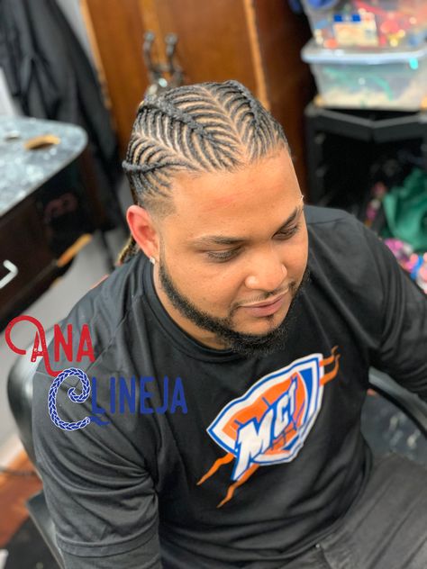 Temp Fade With Braids, Iverson Braids Men, Fade With Braids, Iverson Braids, Temp Fade, Men's Braids, Boy Braid Styles, Black Boy Hairstyles