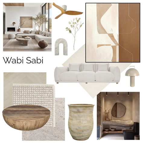 Wabi Sabi Wabi Sabi Moodboard, Wabi Sabi Bedroom, Wabi Sabi Living Room, Shape Painting, Wabi Sabi Interior Design, Wabi Sabi Interior, Sabi Style, Wabi Sabi Decor, Commercial Design Exterior