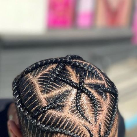 Male Freestyle Braids, Men Design Braids, Fish Bone Braids Men, Boys Cornrows Styles, Black Men’s Stitch Braids, Braids With Taper Fade, Men Two Braids, Men Braiding Styles, Guy Braids Men Hairstyles