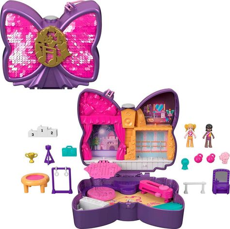 #pollypocket #toys #gifts Polly Pocket Dolls, Dance Themes, Cute Sunglasses, Travel Toys, Polly Pocket, Dollhouse Dolls, Toys R Us, All Toys, Bow Design