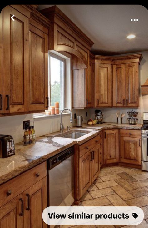 Cherry Wood Kitchen Cabinets, Cherry Wood Kitchens, Modern Design Ideas, Rustic Cabinets, Kitchen Interior Design, Kitchen Design Open, New Kitchen Cabinets, Wood Kitchen Cabinets, Ideas Hogar