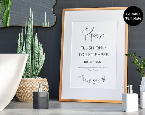 Airbnb Make up Sign Airbnb Vacation Rental Airbnb - Etsy Australia Toilet Paper Only Sign, Dont Flush Toilet Paper Sign, Flush Only Toilet Paper Sign, Airbnb Bathroom Signs, Septic Bathroom Sign, Septic System Sign For Bathroom, Septic Tank Signs For Bathroom, Airbnb Logo Design Ideas, Septic Signs For Bathroom