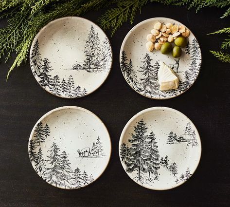 Christmas Dishes Dinnerware, Pottery Gifts For Men, Tree Plates, Xmas Plates, Christmas Dinner Set, Christmas Pottery, Rustic Dinnerware, Christmas Dinner Plates, 2023 Wishlist