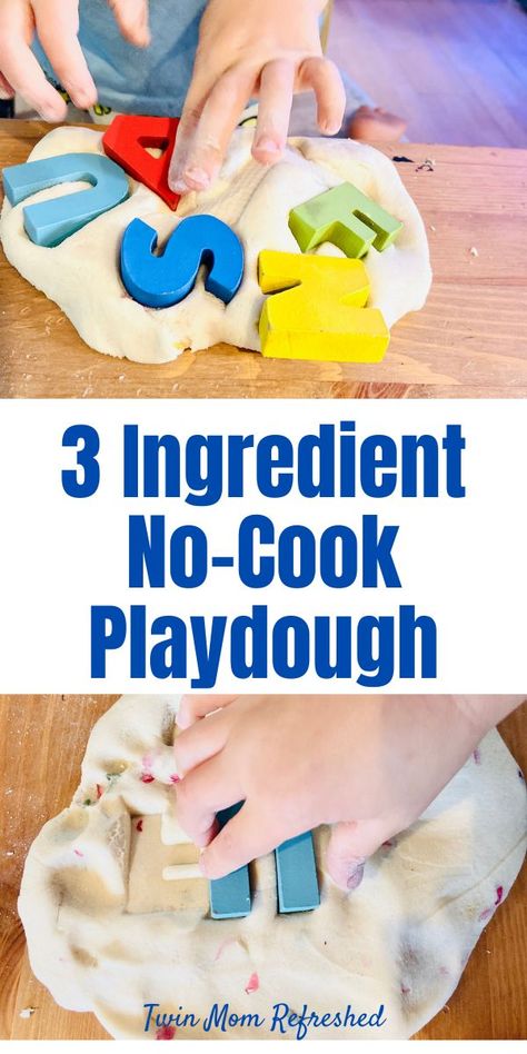 Cook Playdough Recipe, Play Doh Recipe, Flour Crafts, Edible Playdoh, No Cook Playdough, Daycare Games, Easy Play Dough, Easy Playdough Recipe, Cooked Playdough