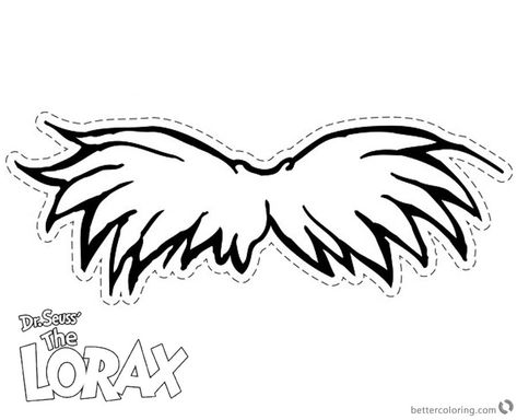 Free Lorax Mustache Coloring Pages printable for kids. You can download and print this Lorax Mustache Coloring Pages ,then color it with your... Lorax Mustache Template, Lorax Mustache, Mustache Template, Lorax Costume, Dr Seuss Costumes, Lorax Party, Eyebrow Template, Dr Seuss Crafts, Storytime Crafts