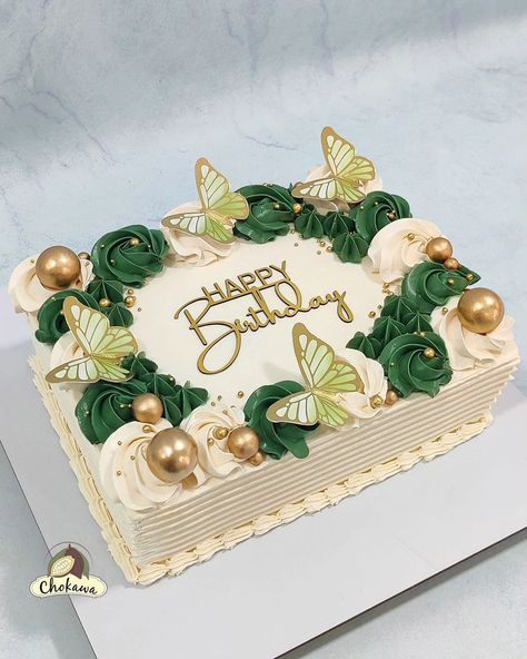 Sage Green And Pink Cake Birthday, Fancy Sheet Cakes Designs, 50th Birthday Cake Rectangle, Not 30 Yet Birthday Cake, Retirement Sheet Cake Ideas, Rectangle Cake Decorating Ideas, Full Sheet Cake Designs, Sheet Cake Decorating Ideas Birthday, Square Cake Decorating Ideas