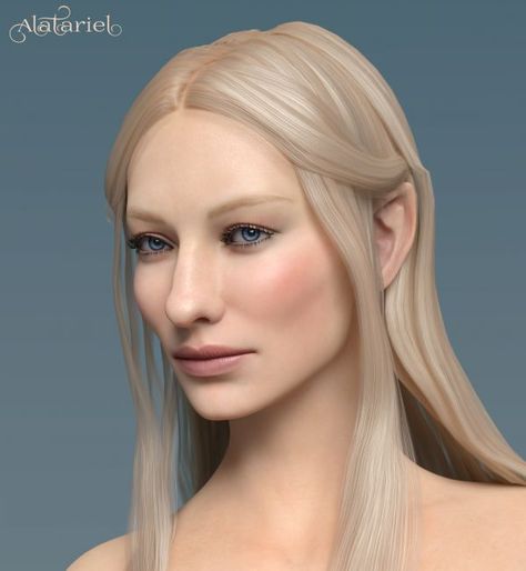 Alatariel for Genesis 8 Female | 3D Character for Daz Studio #dazstudio #3dmodel Character Female, Female Base, 3d Studio, Daz Studio, Daz 3d, Computer Graphics, Head Shapes, Character Ideas, Lip Colors