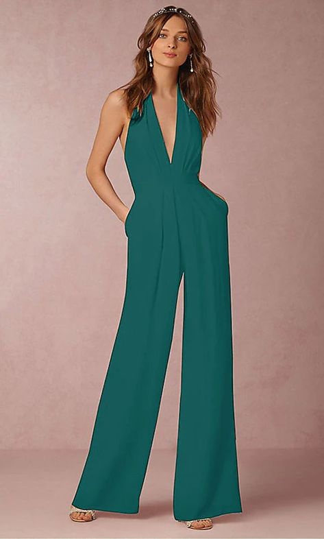 Jumpsuits Evening Gown Minimalist Dress Wedding Guest Formal Evening Floor Length Sleeveless Halter Neck Spandex with Sleek 2023 2024 - $55.99 Officiant Speech, Wedding Officiant Speech, Wedding Guest Formal, Minimalist Dress, Cheap Party Dresses, Party Dresses Online, Dress Wedding Guest, Minimalist Dresses, Wedding Officiant