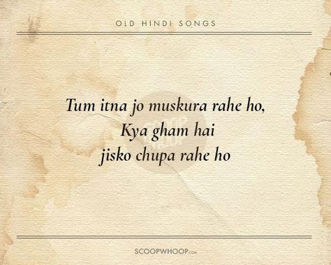 20 Beautiful Verses From Old Hindi Songs That Are Tailor-Made Advice For Our Generation Hindi Songs Captions For Instagram, Songs Captions, Instagram Captions Songs, Song Captions, Caption Lyrics, Old Song Lyrics, Hindi Old Songs, Beautiful Verses, Bollywood Quotes