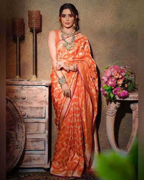 Divya Drishti, Sarees For Wedding, Trendy Saree, Wedding Trousseau, Designer Sarees Wedding, Sarees For Girls, Love Series, Fancy Sarees Party Wear, Sari Blouse Designs