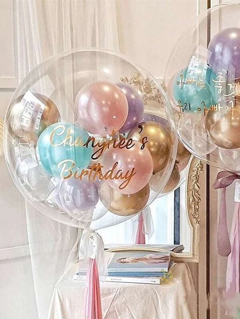 3pcs Transparent Bobo Balloon | SHEIN USA Bobo Balloons, Bobo Balloon, Balloon Bouquet Diy, Bridal Shower Balloons, Transparent Balloons, Clear Balloons, Wild One Birthday Party, Pastel Balloons, Purple Balloons