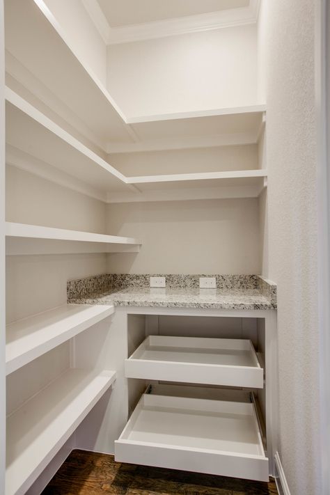 Tall Walk In Pantry, Toaster In Pantry, Pantry With Water Dispenser, Small Pantry Dimensions, Pantry Cleaning Closet Combo, Outlets In Pantry, Square Pantry Layout, L Shape Pantry Ideas, Tiny Walk In Pantry