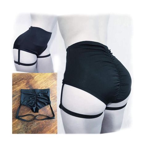 Celana Jogger Wanita, Goth Shorts, Leg Ring, Festival Shorts, Pole Dance, Garters, Pole Dancing, Edgy Outfits, Character Outfits