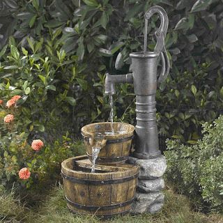 Corten Steel Garden, Old Water Pumps, Garden Water Fountains, Fountain Feature, Water Fountains Outdoor, Outdoor Fountain, Garden Fountain, Fountains Outdoor, Garden Fountains