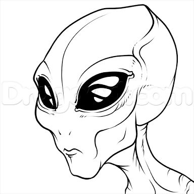 Alien drawing Alien Line Art, Cool Alien Drawings, Alien Face Drawing, Alien Drawing Sketches, Face Drawing Ideas, Tattoo Line Drawing, Anger Drawing, Antler Drawing, American Flag Drawing