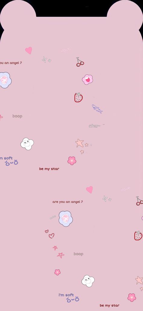 Wallpaper Ears Iphone, Bear Ear Wallpaper Iphone Aesthetic Pink, Bear Ears Wallpaper Iphone, Ear Wallpaper Iphone Aesthetic Pink, Ear Wallpaper Cute, Cartoon Pink Wallpaper, Pink Lockscreen Iphone Wallpapers, Bear Ear Wallpaper Iphone, Ear Wallpaper Iphone