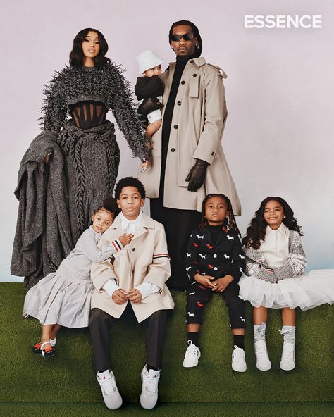 Blended Family Photos, Cardi B Pics, Essence Magazine, Celebrity Families, Blended Family, Celebrity Kids, Black Families, Family Fashion, Cardi B