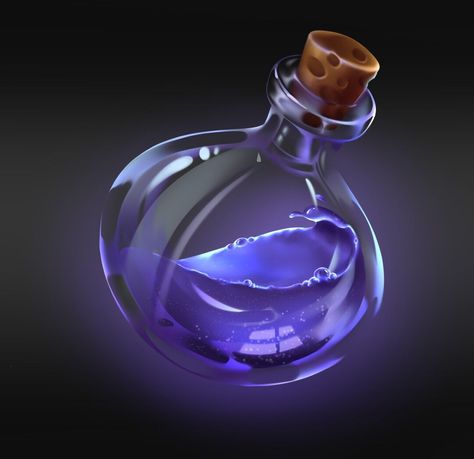 Graphic Design School, Bottle Drawing, Props Concept, Magic Bottles, High Tech Gadgets, Dungeons And Dragons Characters, Potion Bottle, Prop Design, Game Item