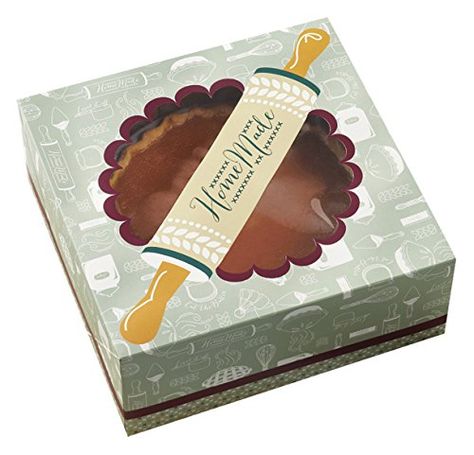 Wilton Pie Box >>> Read more at the image link. (This is an affiliate link) #decoratingtools Window Packaging Design, Bakery Box Design, Purple Packaging Design, Cake Box Design, Pie Packaging, Bakery Boxes Packaging, Packaging Design Box, Dessert Package, Cake Boxes Packaging