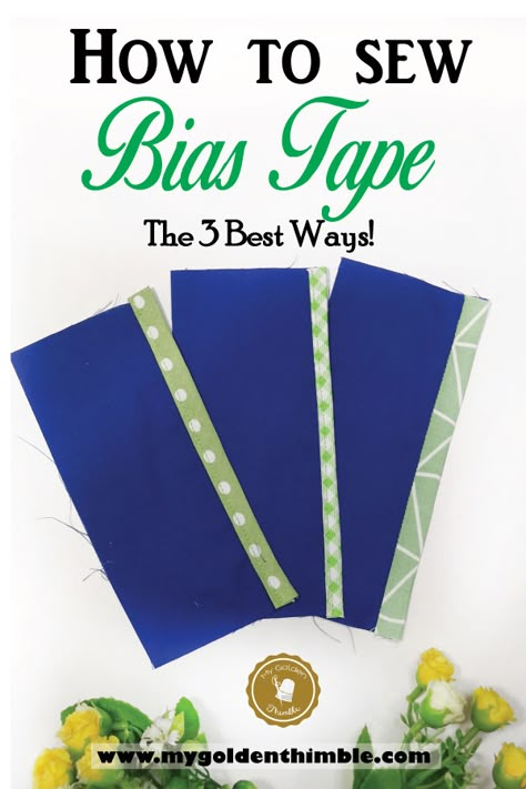 Bias Tape Diy, Bias Tape Tutorial, Best Sewing Projects, Sewing Bias Tape, Bias Tape Binding, Sewing Binding, Binding Tutorial, Cute Sewing Projects, Over The Edge