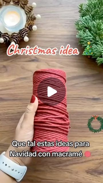 Manualidades con Macrame 🪡 on Instagram: "Sígueme y aprende con nuestro curso de macramé 🧶 . . . #macrame #macrametutorial  #manualidades" Easy Christmas Macrame, Home Made Xmas Decorations Easy Diy, Macrame Christmas Tree Diy, Christmas Decorations Ideas For Home, Macrame Gnomes Diy, Christmas Macrame Diy, Easy Macrame Ornaments, Christmas Diy Ideas Decoration, Macrame Christmas Decorations Tutorial