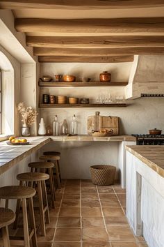 Industrial French Kitchen, French Country Kitchen Color Palette, European Countryside Kitchen, Kitchen French Style, Kitchen Palette Ideas, Small French Kitchen, Italian Kitchen Aesthetic, French Country Kitchens Ideas, Italian Inspired Kitchen