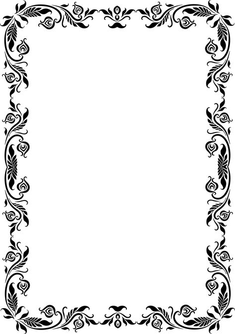 Frame Border Line Art - Free vector graphic on Pixabay Frames Design Graphic, Shadi Card, Printable Border, Border Line, Printable Frames, ملصق ديني, Colorful Borders Design, Colorful Borders, Page Borders Design