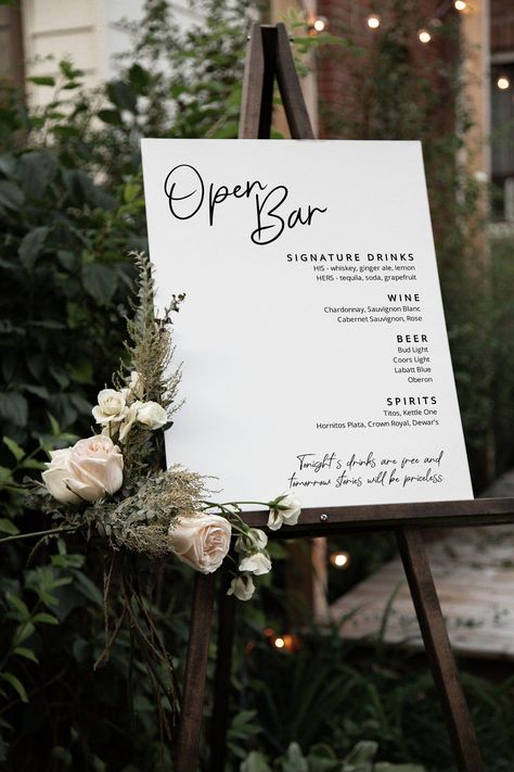 Its About Time Wedding, Open Bar Wedding Budget, Wedding Here Sign, Sign For Bar At Wedding, The Bar Sign Wedding, Wedding Decor Welcome Sign, Byob Wedding Bar, Bar Sign For Wedding Reception, Help Yourself Bar Wedding