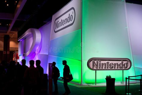 Nintendo's booth at E3 2011. LOS ANGELES - JUNE 7: Nintendo booth in the LA Conv , #AFFILIATE, #ANGELES, #LOS, #LA, #JUNE, #booth #ad Gaming Convention, Game Expo, World Video, Chinese Market, Convention Center, Stock Photography Free, Professional Business Cards, Business Card Logo, Image Photography