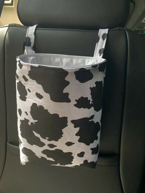 Three Sizes//waterproof Reusable Cow Print Trash Bag/cow - Etsy Australia Cow Print Bag, Western Car, Accessory Holder, Car Garbage, Car Trash Bag, Cowgirl Accessories, Trash Can For Car, Cute Car Accessories, Trash Bin