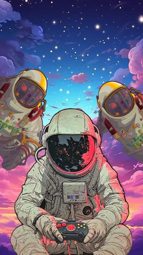 Starry Background, Disney Movie Art, Cartoon Astronaut, Background Space, Astronaut Wallpaper, Space Stuff, Astronaut Art, Space Illustration, Crazy Wallpaper