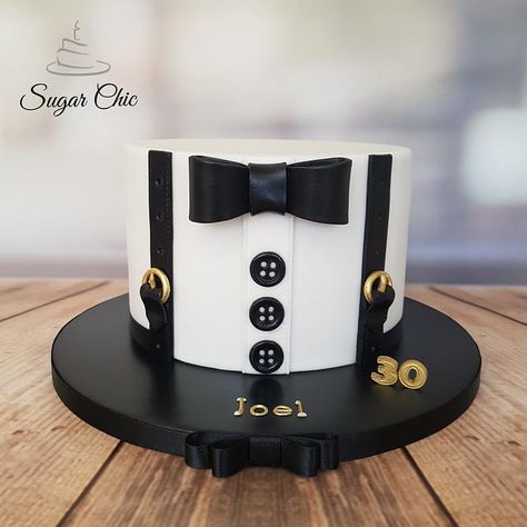 James Bond Cake, Anniversary Cake Designs, Cake Design For Men, Tuxedo Cake, 40th Cake, 50th Cake, Cake Templates, Birthday Cake For Him, 30 Birthday Cake