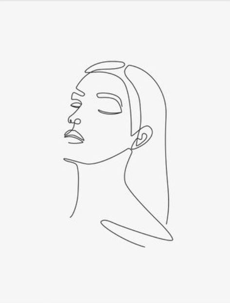 Hair Outline Drawing, Cosmetic Nursing, Hair Outline, Side View Of Face, Candle Photoshoot, Hair Salon Marketing, Feather Chandelier, Face Outline, Minimal Drawings