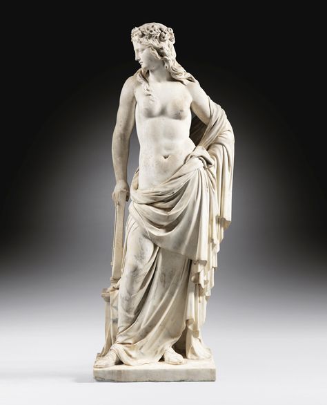 the muse erato ||| statue ||| sotheby's pf1909lotb73d7en Muse Statue, Angel Sculpture Art, Anatomy Sculpture, Italian Sculptors, Classic Sculpture, Greek Statues, French Sculptor, 19th Century Paintings, Russian Painting