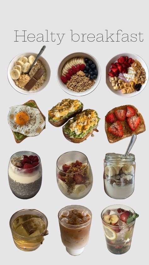 #fyp #foryou #food #breakfast #healthy Meal Aesthetic, Healthy Lunch Snacks, Healthy Food Menu, Healthy Food Inspiration, Easy Healthy Meal Prep, Breakfast Healthy, Healthy Food Dishes, Food Breakfast, Healthy Food Motivation