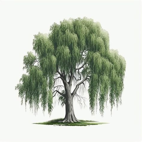 Photo willow tree cartoon drawing clear ... | Premium Photo #Freepik #photo #cartoon-tree #tree-drawing #tree #green-tree Fantasy Tree Drawing, Willow Tree Art, Tree Drawing Simple, Tree Cartoon, Libros Pop-up, Cartoon Trees, Fantasy Tree, Picture Tree, Magical Tree