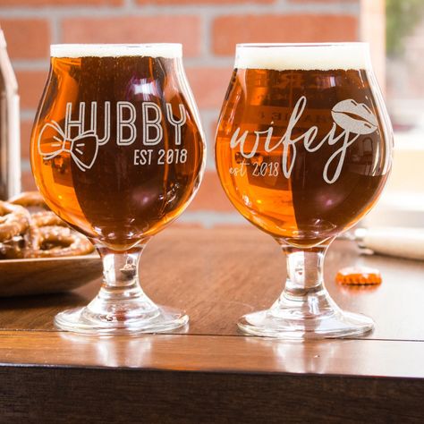 Married Couple Gifts, Anniversary Husband, Glasses Unique, Beer Wedding, Belgian Beer, Unique Wedding Gifts, Scottsdale Az, Beer Glass, Unique Wedding