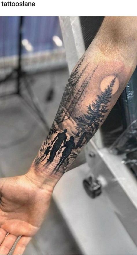 Mountain Sleeve Tattoo, Forest Tattoo Sleeve, Tattoo Avant Bras, Natur Tattoo Arm, Wilderness Tattoo, Outdoor Tattoo, Scenery Tattoo, Half Sleeve Tattoos Forearm, Nature Tattoo Sleeve