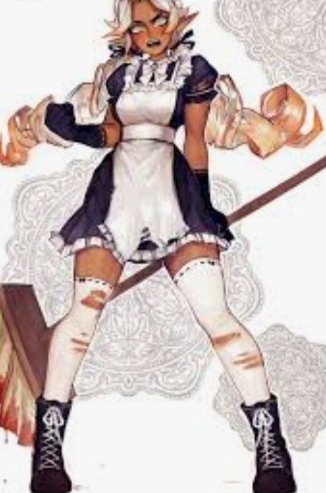 Elf Outfit Ideas, Maid Outfit Anime, Elf Outfit, Anime Elf, Anime Maid, 캐릭터 드로잉, Maid Outfit, Modern Fantasy, Design Girl