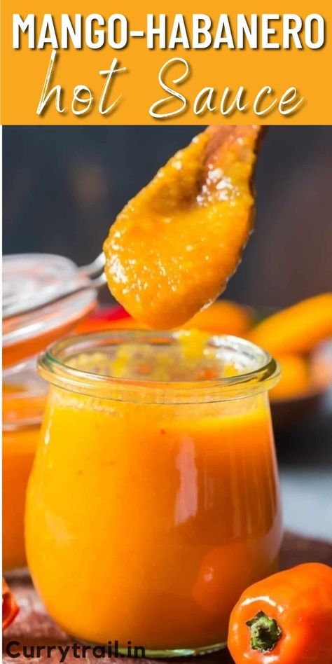 Mango Habanero Hot Sauce, Habanero Sauce Recipe, Mango Habanero Sauce, Horchata Recipe, Preserving Recipes, Yellow Squash Recipes, Habanero Sauce, Homemade Hot Sauce, Habanero Hot Sauce