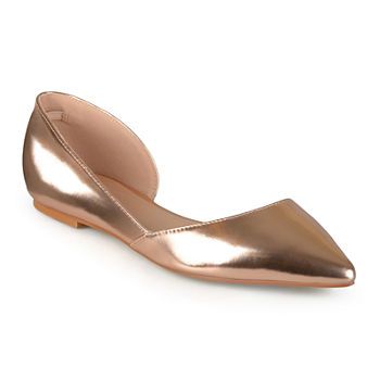 Stylish Flat Shoes, Minimalist Shoes, Gold Shoes, Pointed Toe Flats, Mode Inspo, Journee Collection, Ballet Flat Shoes, Up Shoes, Fashion Flats