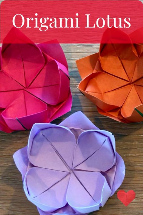 How to make an origami Lotus Flower - the simple way.  In this video, I'll show you how to make a beautiful and very simple origami Lotus Flower 🌸😍  I'll show you step by step how to do it, so you can enjoy the calming experience of doing origami 😊❤️  The paper used in this video is 15 x 15 cm or 6 x 6 in.  I aim to give you simple and easy instructions so you can learn to do this yourself 🤩 here is the link to my channel:  https://www.youtube.com/origamiprincess Flower Folding, Origami Lotus, Snowflake Crafts, Origami Lotus Flower, Origami Paper Craft, Craft Origami, Simple Origami, Origami Videos, Cute Origami