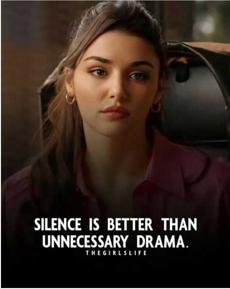 Sigma Girl Quotes, Strong Woman Quotes Truths, Quotes About Girls, Aesthetic Memories, Girls Attitude Quotes, Bold Quotes, Normal Quotes, Cute Picture Quotes, Attitude Bio