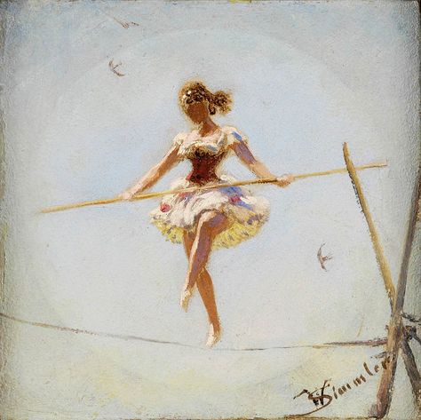 Tightrope Walker, Circus Aesthetic, Walker Art, Circus Art, Vintage Circus, Buy Wall Art, Online Wall Art, Painting Reproductions, Art Reproductions