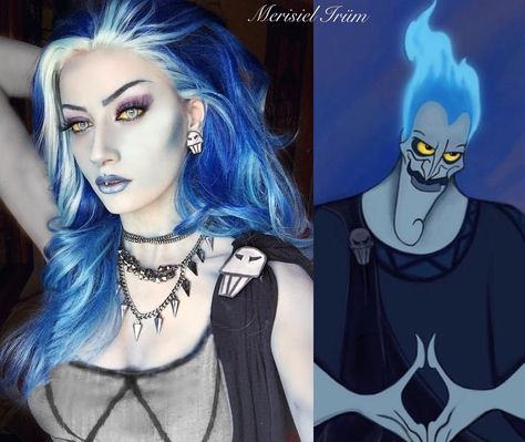 Villans Costumes, Disney Villians Costume, Female Hades, Hades Cosplay, Hades Costume, Disney Villain Costumes, Villains Party, Halloweenský Makeup, Costume Disney