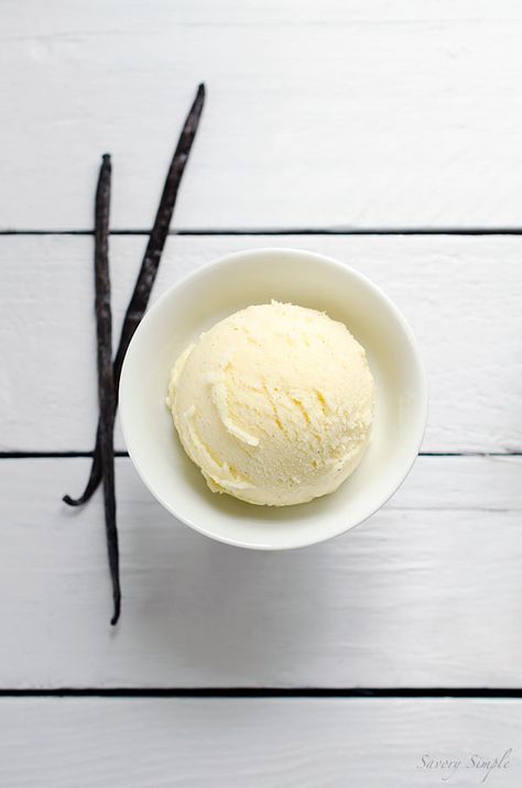 Vanilla Milk Gelato - Savory Simple Vegan Vanilla Ice Cream Recipe, Beaming Baker, Vegan Ice Cream Recipe, Gelato Recipe, Vanilla Ice Cream Recipe, Gelato Ice Cream, Healthier Desserts, Vanilla Milk, Dessert Aux Fruits