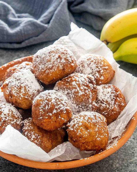 Fritter Batter Recipe, Fried Banana Recipes, Desserts Banana, Indonesian Desserts, Banana Fritters, Fritters Recipe, Batter Recipe, Food C, Fried Bananas