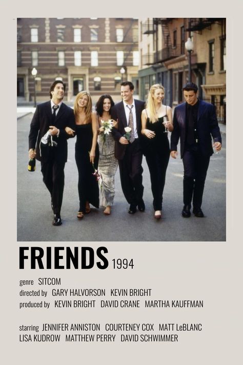 Friends Tv Show Rachel, Friends Season 8, Friends Film, Friends 1994, Romcom Movies, Film Polaroid, Vintage Friends, Most Paused Movie Scenes, Iconic Movie Posters