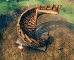 Valheim Player Manages To Create An Incredible Spiral Staircase Valheim Decoration, Valheim Garden, Valheim Castle, Valheim Builds, Castle Ideas, Viking House, Base Ideas, Base Building, Small Water Features